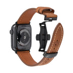 Luxevo Leather Band With Butterfly Clasp for Apple Watch | Petprovac
