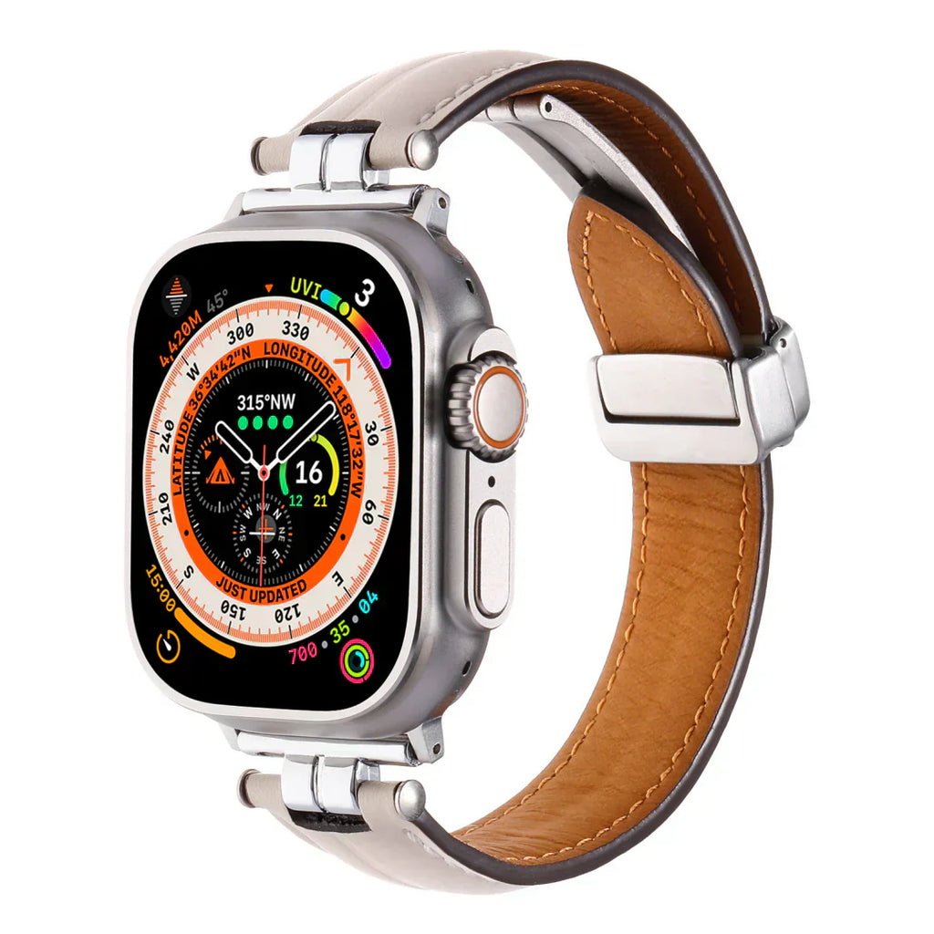 Cinturino in pelle magnetico Rivelle per Apple Watch | Petprovac
