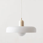 Lámpara colgante de vidrio Liora Bauhaus con ajuste de altura