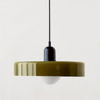 Lámpara colgante de vidrio Liora Bauhaus con ajuste de altura