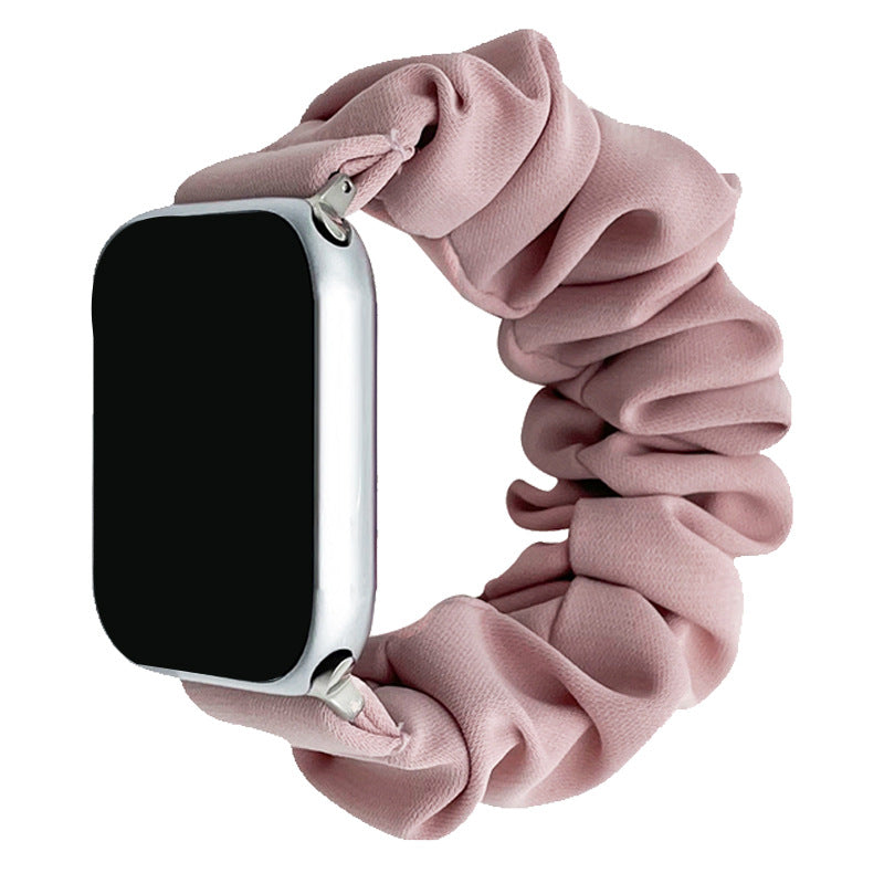 Stylish Soft Silk Scrunchie Band for Apple Watch