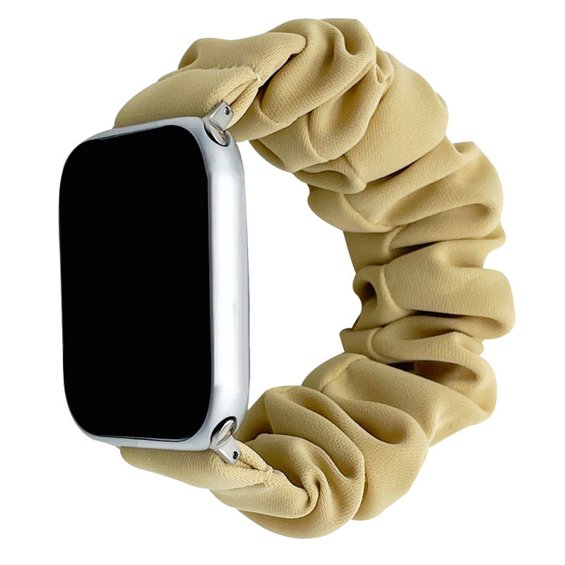 Stylish Soft Silk Scrunchie Band for Apple Watch