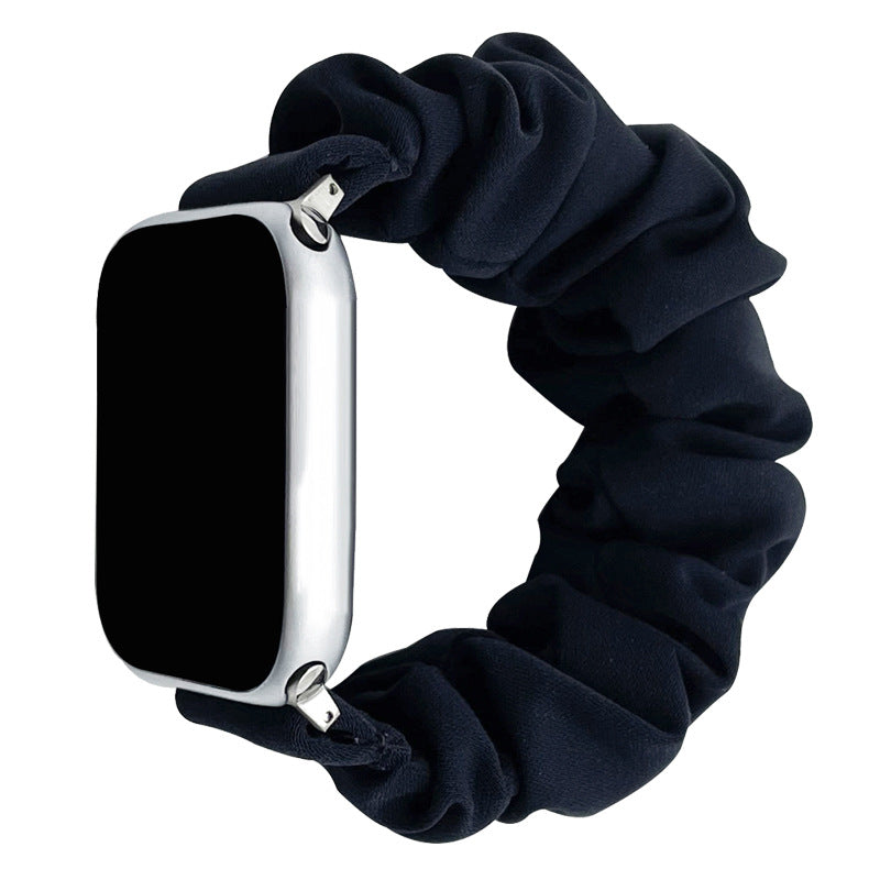 Stylish Soft Silk Scrunchie Band for Apple Watch
