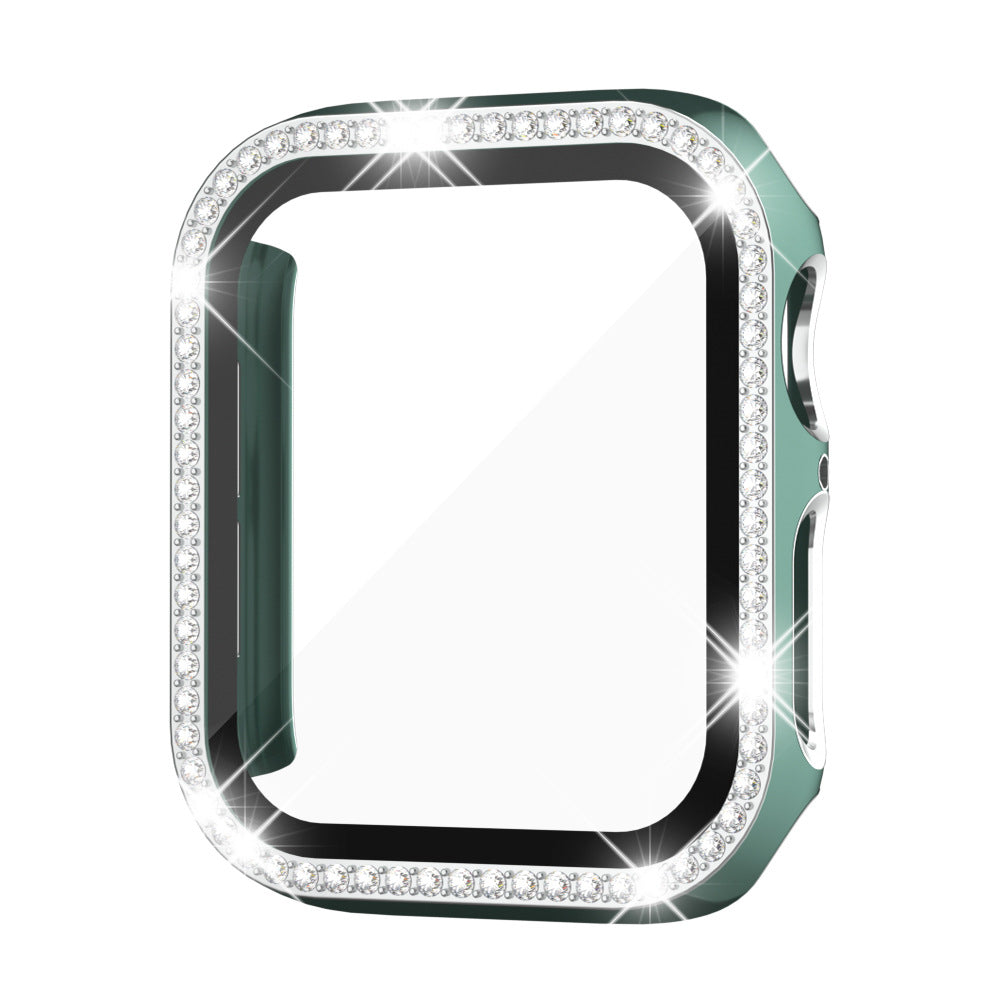 Sarung Kaca Keras Berlian Rhinestone GlimmerGuard Untuk Jam Tangan Apple