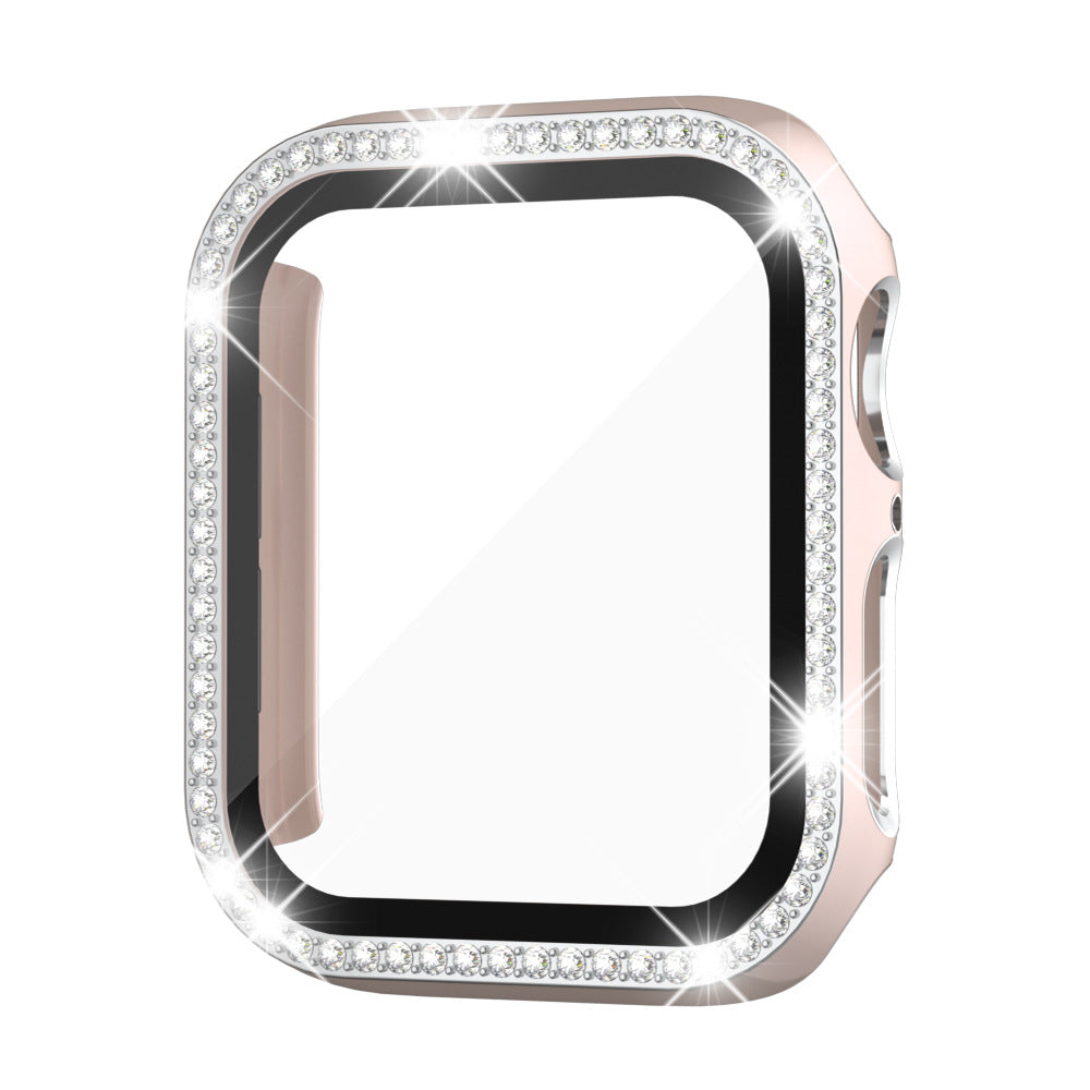 Sarung Kaca Keras Berlian Rhinestone GlimmerGuard Untuk Jam Tangan Apple