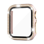 Sarung Kaca Keras Berlian Rhinestone GlimmerGuard Untuk Jam Tangan Apple
