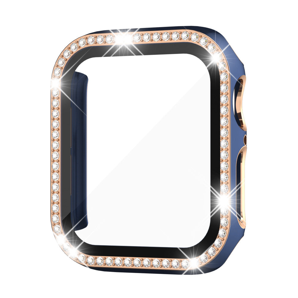 Sarung Kaca Keras Berlian Rhinestone GlimmerGuard Untuk Jam Tangan Apple