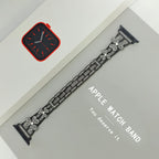 Liora Blommig Glittrande Diamantlänkarmband för Apple Watch