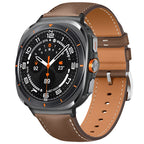 Meridian | Business Genuine Leather Strap For Samsung Watch Ultra