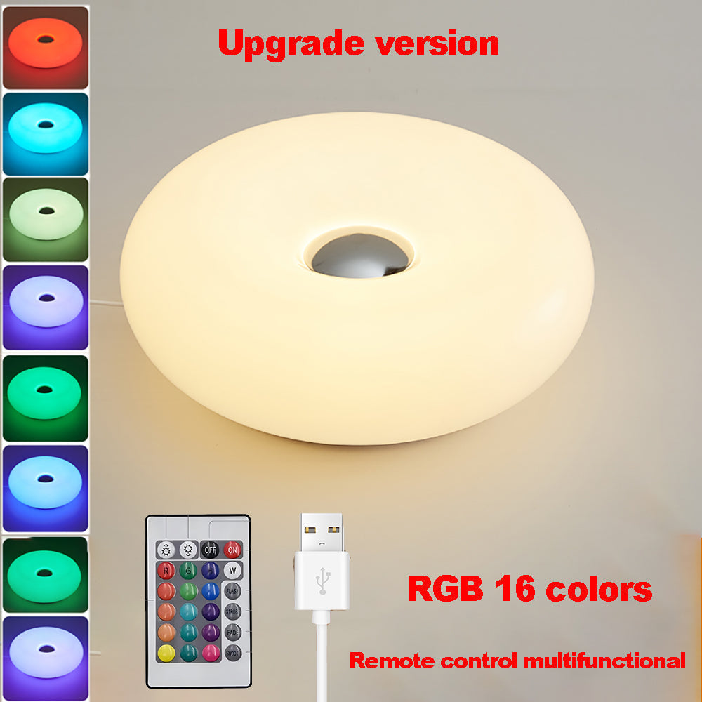Lampu Meja AuraGlow USB RGB Dengan Sentuhan Peredupan Lampu Meja Sisi Katil