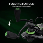 بروباك فيبر إكس بكرة صيد الجليد، نسبة التروس 5.2:1 بكرة صيد دوارة عالية السرعة الحجم 500 1000