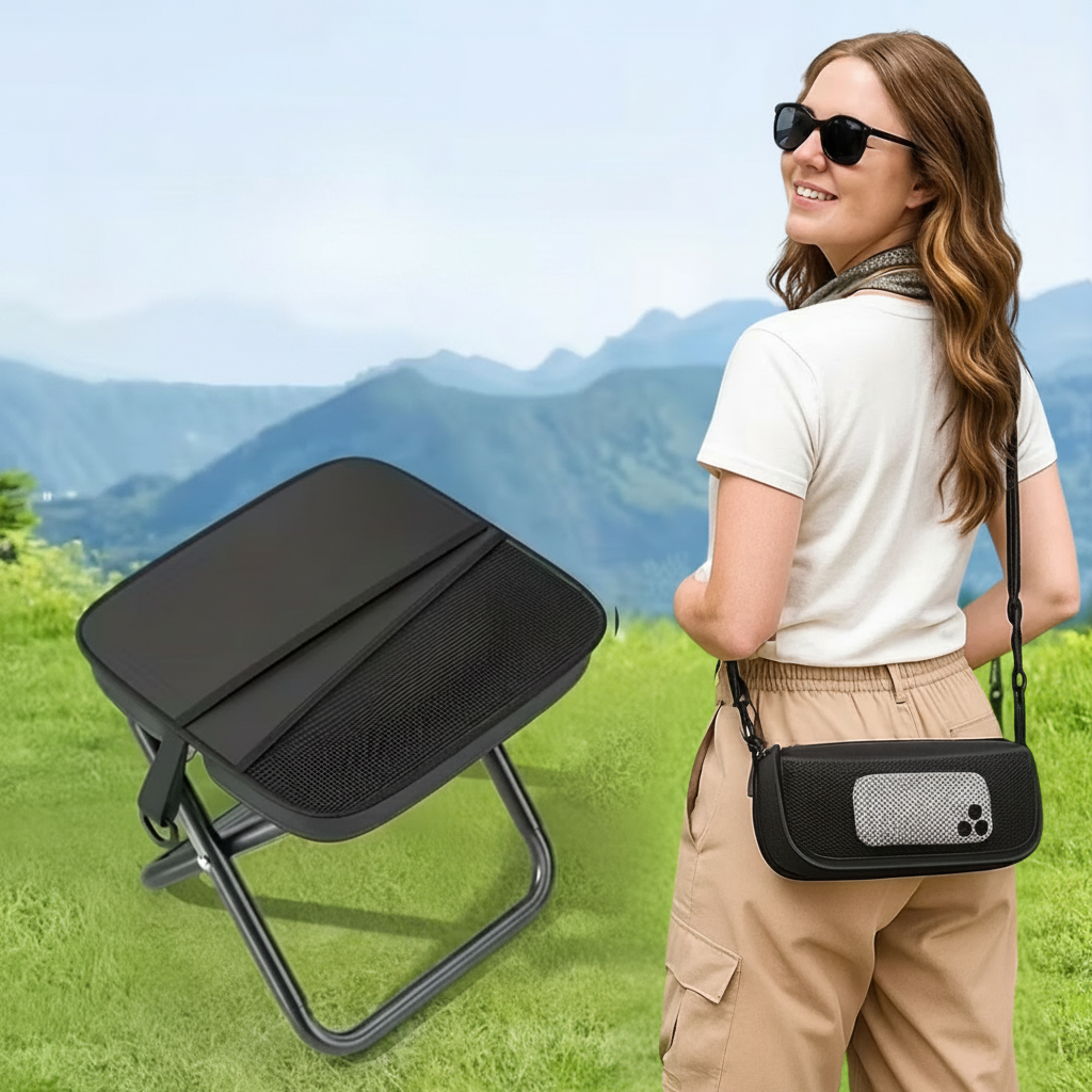 Portable Foldable Seat for On-the-Go Comfort