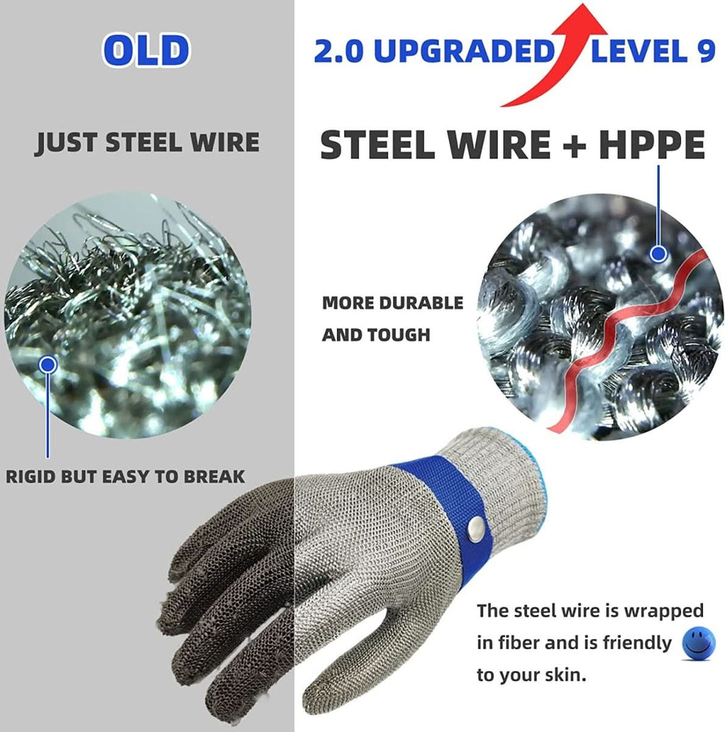 Stainless Steel Safety Gloves with Maximum Cut Resistance