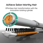 2-in-1 Rotating Hair Brush for Styling and Smoothing