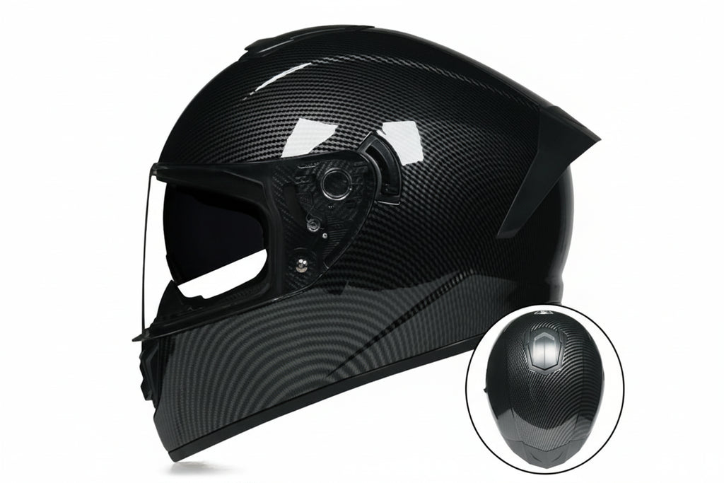 Kask zimowy LVS-701 z pełną osłoną twarzy i podwójnym systemem wizjera