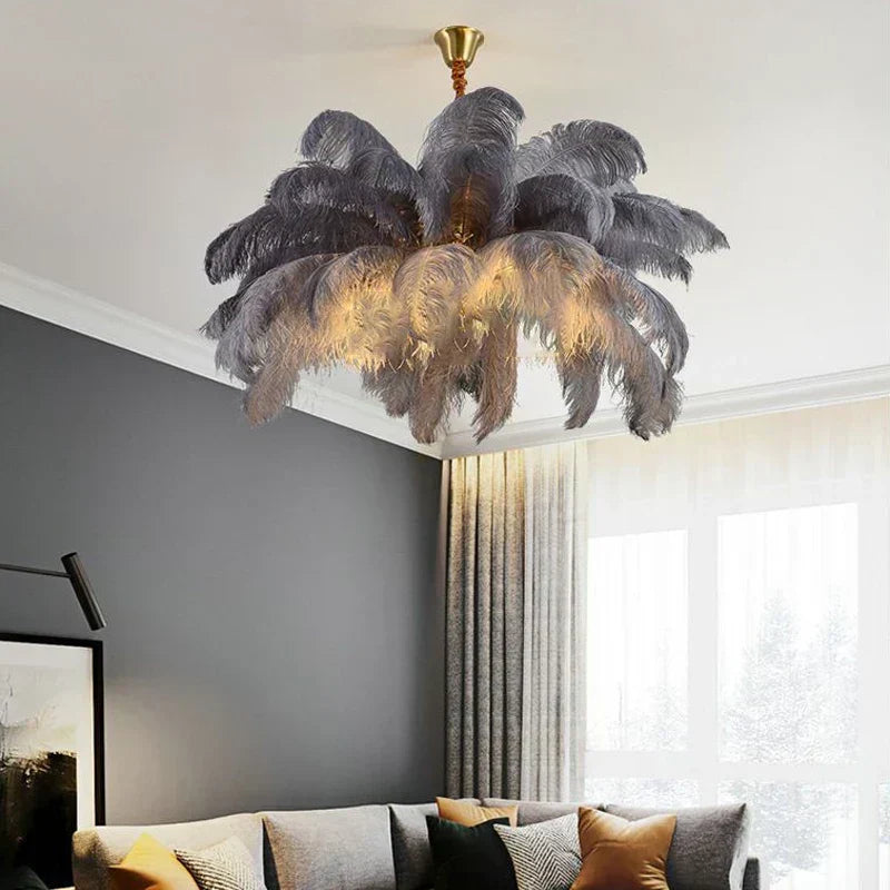 AstraFeather Pendant Chandelier Handcrafted Modern Light