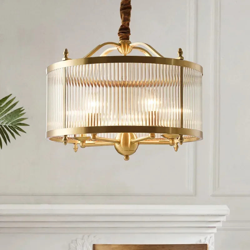 Elowen Gold Glas Kronleuchter