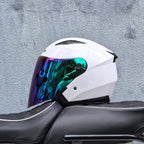 Lightweight 3/4 Motorcycle Helmet with Dual Visor