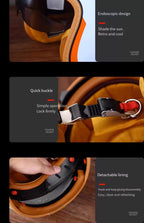 Retro Bee Open-Face Motorcycle Helmet with Built-In Visor