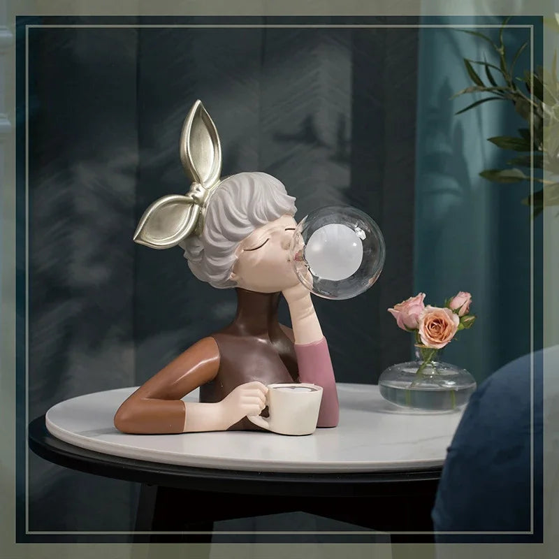 LumaSprite Cartoon Bubble Lamp Nightlight Statue For Kids