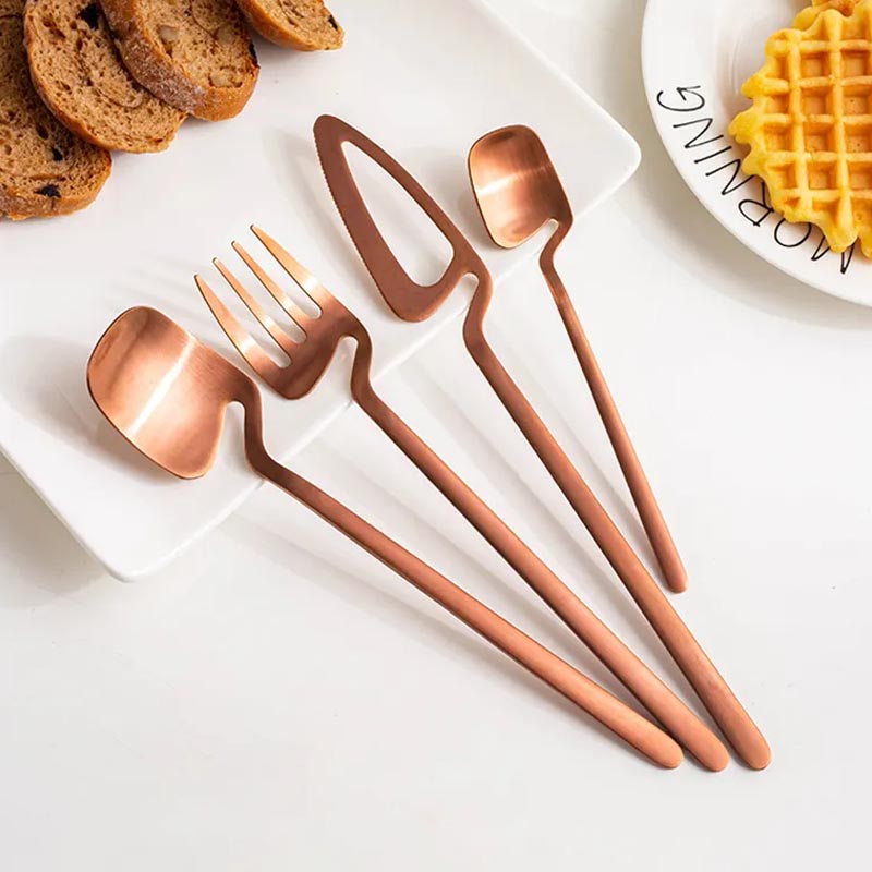 Set Alat Makan Rangka Lumenara daripada Keluli Tahan Karat 304