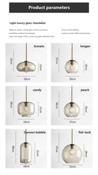Arctix Glass Pendant Light in Industrial LED Luxury