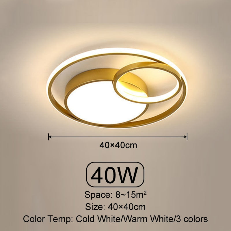 Oriselle | Contemporary Endless Rings LED Ceiling Light | Petprovac