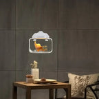 Colgante de vidrio con motivo animal