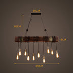 Vintage Industrial Wood LED Ceiling Light | Petprovac