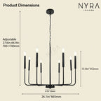 Lustre de Velas Rowan Farmhouse