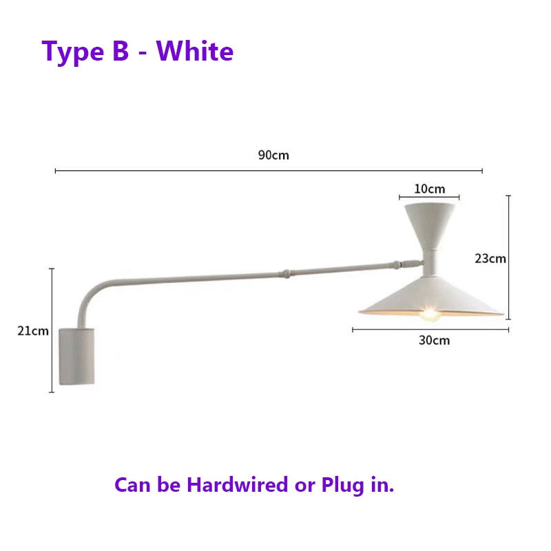NovaSwing Duvar Lambası Takmalı Sallanan Kol Yatak Odası Dekoru İçin