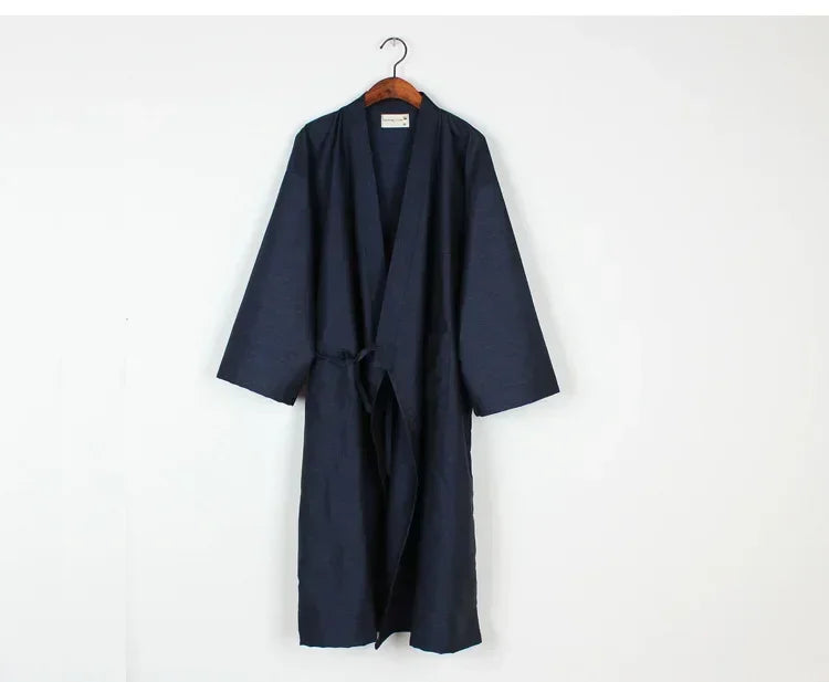 Cămașă de noapte kimono din bumbac Nadirloft pentru bărbați, ediția 2024
