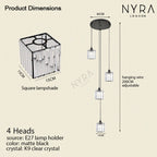 Liora | Lampu Gantung Titisan Kristal