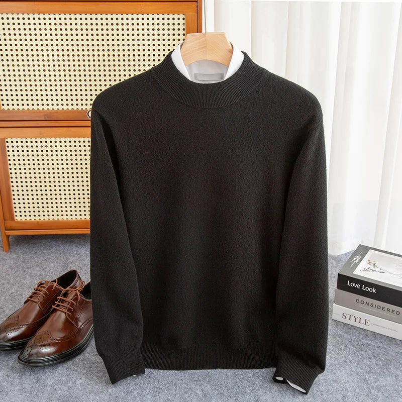 Heritage Mock Neck Wool Sweater | Petprovac