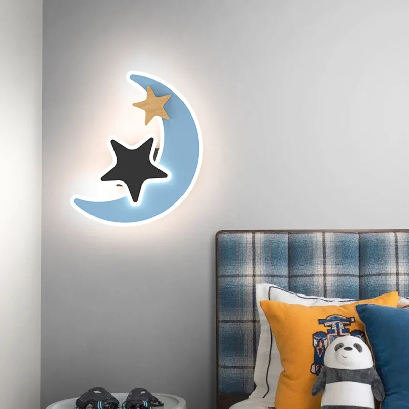 Luz de pared LED cohete para niños