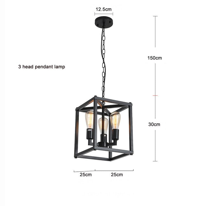 Lampadario da pranzo in stile rustico