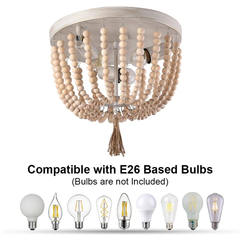Lampada da soffitto in stile rustico