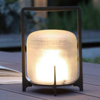 Luma terrassbelysning väderbeständig rostfritt stål och glas