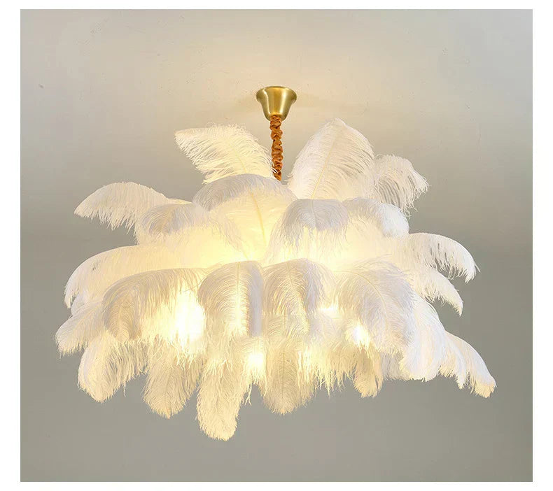 AstraFeather Pendant Chandelier Handcrafted Modern Light