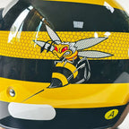 Retro Bee Open-Face Motorcycle Helmet with Built-In Visor