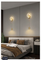 Luz de Pared Moderna NovaGlow Nordic Gold con LED de 24W