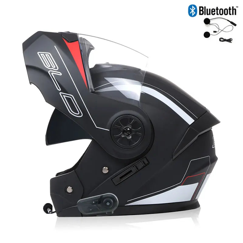 Modulární motocyklová přilba s Bluetooth integrací