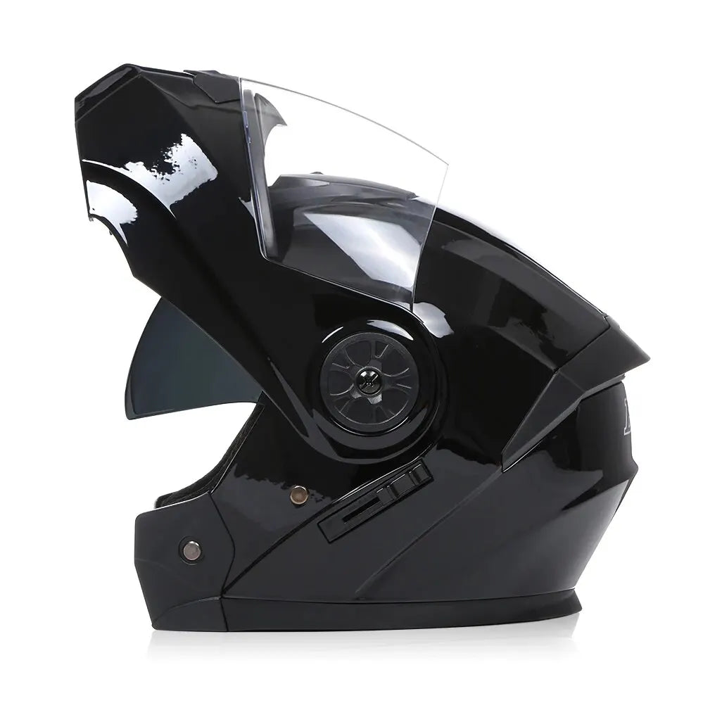 Flip-Up Modular Motorcycle Helmet for Comfortable Commuting