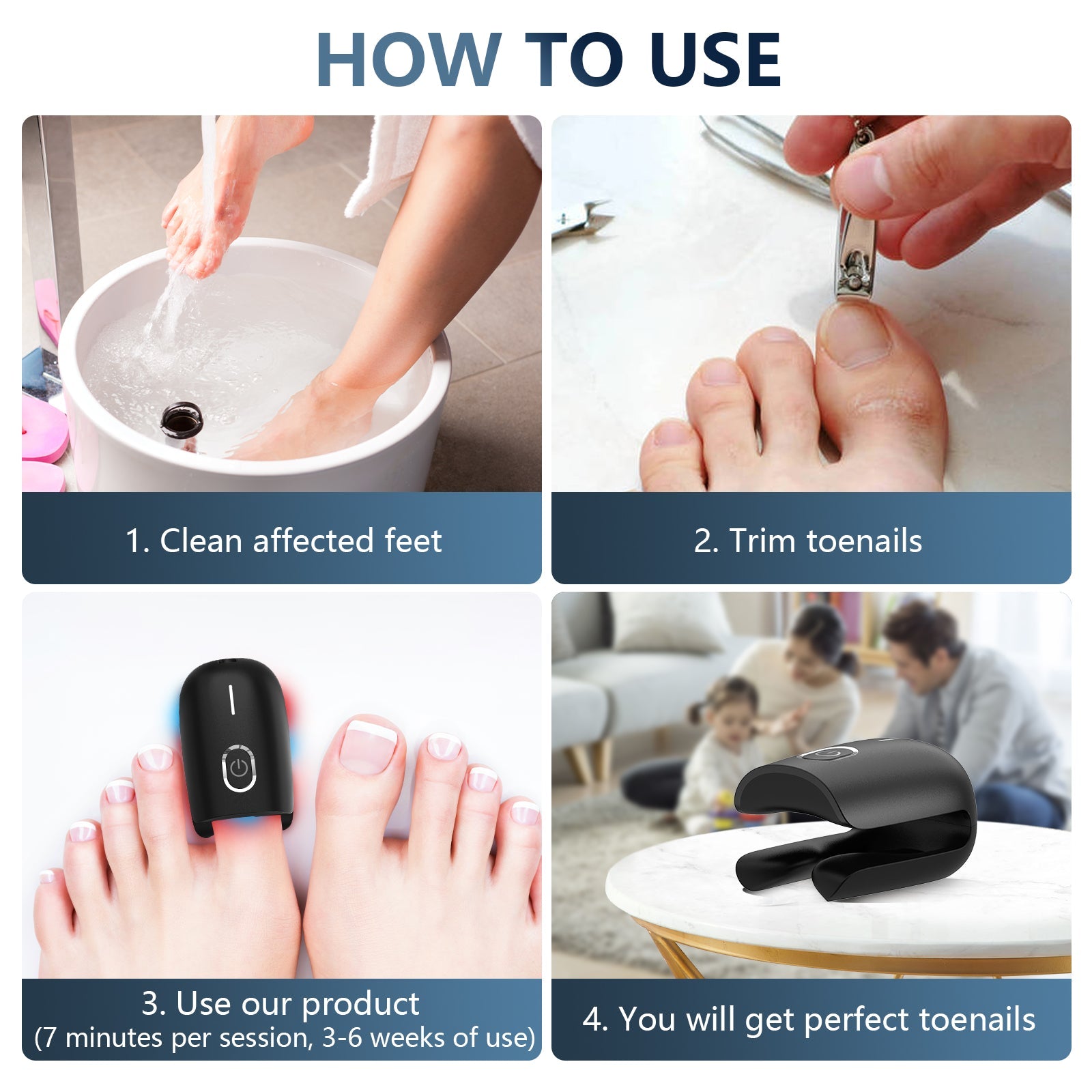 ApexNova Toenail Fungus Laser Therapy Device for Home Use