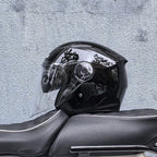 Lightweight 3/4 Motorcycle Helmet with Dual Visor
