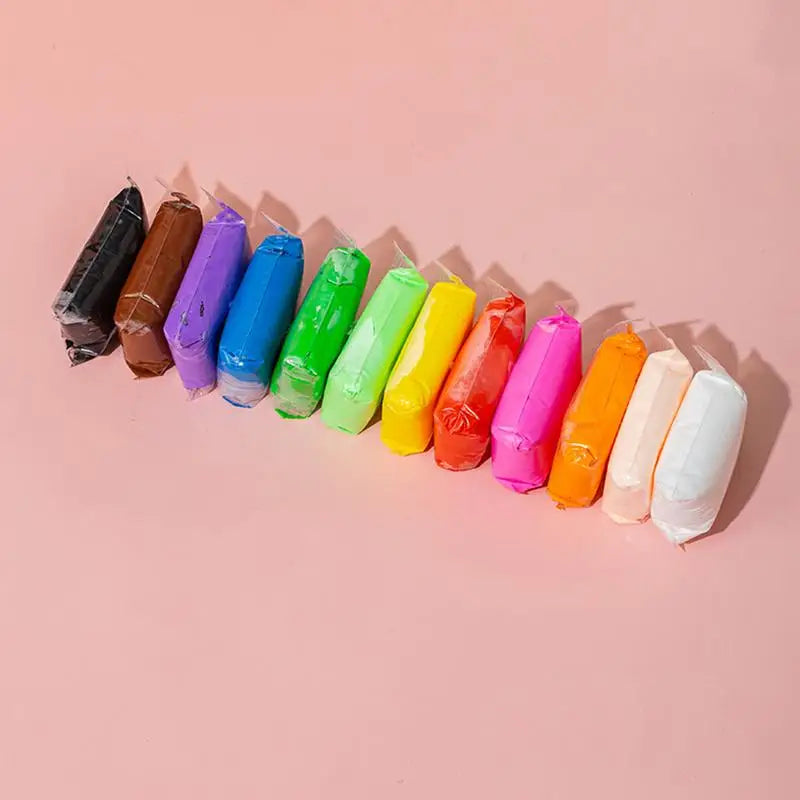 Kids Air Dry Clay Kit With Tools 12, 24, 36 Colors For Creative Play