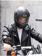 Flip-Up Modular Motorcycle Helmet for Comfortable Commuting