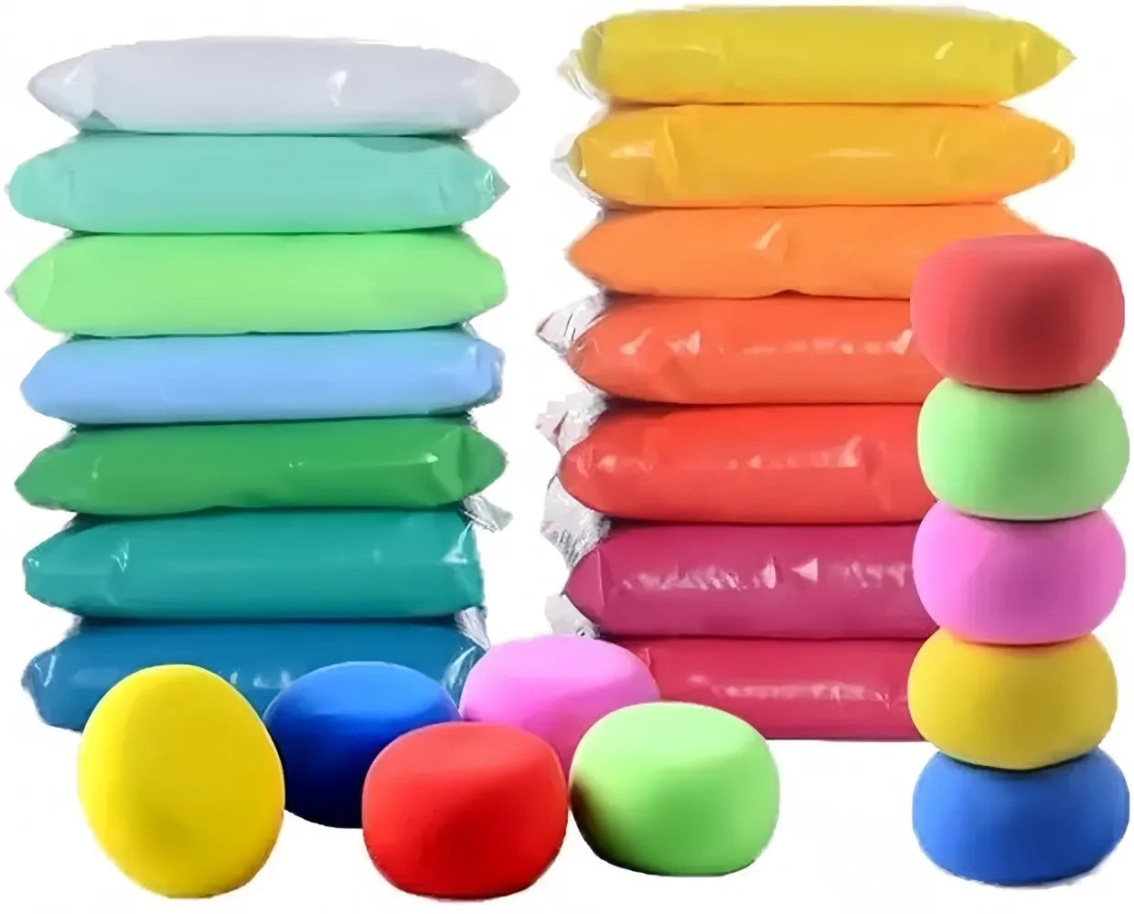 Kids 36 Color Air Dry Clay Set With Tools Lightweight And Non Toxic