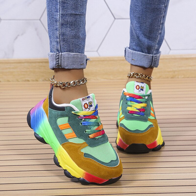 SolaraStride Rainbow Ortodontyczne Sneakersy na Co dzień Komfort