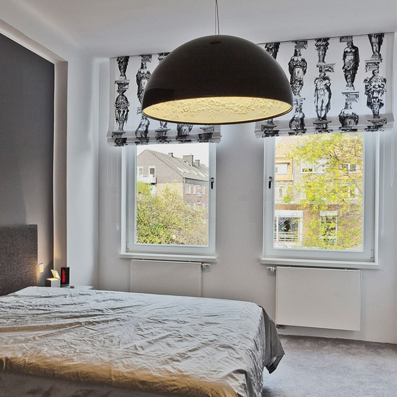 Lampu Gantung Ruang Makan Solara Ember Gaya Pertengahan Abad Dengan Cahaya LED Boleh Laras